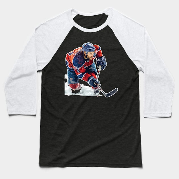 Hockey Lovers Baseball T-Shirt by B&C Fashion